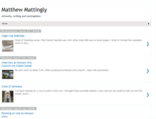 Tablet Screenshot of matthewmattingly.com